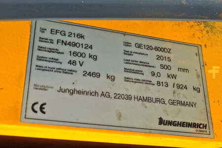 Jungheinrich EFG 216k Batterie Bj2022