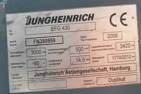 Jungheinrich EFG 430 Batterie Bj. 2020