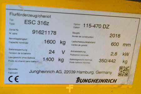 Jungheinrich ESC 316z Batterie Bj. 2021