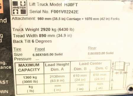 Hyster H30FT