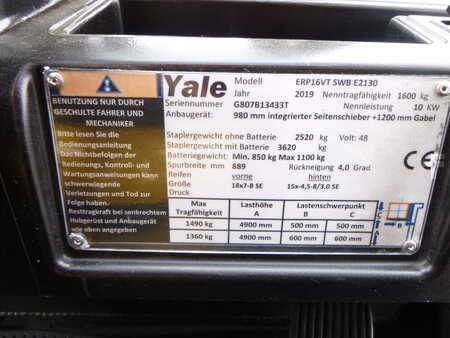 Yale ERP16VT SWB